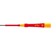 Wiha 42374 Elektriker, VDE, Elektronik och finmekanik Spårskruvmejsel Klingbredd: 1.5 mm Klinglängd: 50 mm