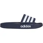 Adidas Pantolette 'Adilette' marinblå / vit