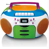 Lenco Bärbar radio med CD och kassett Kids Multi Colour