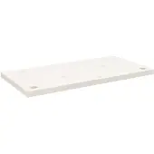 vidaXL Skrivbordsskiva vit 80x40x2,5 cm massiv furu