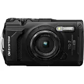 Olympus Tough TG-7 - Digitalkamera - kompakt - 12.0 MP - 4 K / 30 fps - 4x optisk zoom - Wireless LAN, Bluetooth - undervatten upp till 15 m - svart