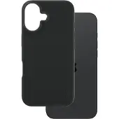 PanzerGlass CARE by - Baksidesskydd för mobiltelefon - termoplastisk polyuretan (TPU), silikonbeläggning - svart - för Apple iPhone 16