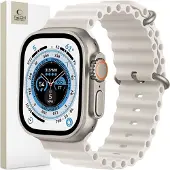 Tech-Protect Apple Watch Ultra 2/Ultra/9/8/SE (2022)/7/SE/6/5/4 Iconband Pro TPU Reim - 49mm/45mm/44mm/42mm - Beige