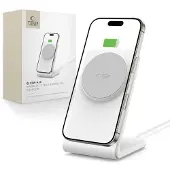 Tech-Protect QI15W-A38 magnetisk Magsafe trådladdare vit