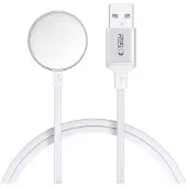 Tech-Protect MC02 UltraBoost magnetisk laddare för Apple Watch med USB-A-kabel - 1m - Vit