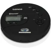 Lenco Bärbar Bluetooth CD-MP3-spelare med antisladdsystem Svart
