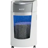 Leitz IQ OptiMax Office P5 Dokumentförstörare 10 ark Mikrosnitt 2 x 15 mm P-5 35 l Strimlar också Gem, Häftklamrar