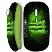 MANIACASE Souris sans fil logo monster energy vert