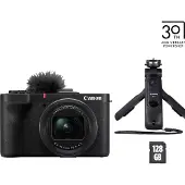 Canon PowerShot V1 Premium Vlogger Kit, 22,3 MP, 5760 x 3840 pixlar, CMOS, 3,1x, 4K Ultra HD, Sort