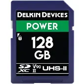 Delkin Power 2000x SDXC 128 GB Class 10 UHS-II/U3 V90 card (DDSDG2000128)