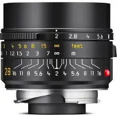 Leica Summicron-M 28mm f/2 ASPH Black (11618)