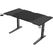 Genesis Holm Modular - Skrivbord - rektangulär - antracit, svart