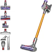 Dyson V8 Absolute Silber-Gelb 476547-01 Batteridriven cyklondammsugare 21.6 V inkl. laddare, Cyklon-teknik, inkl. batteri, Utan påse