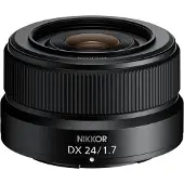 Nikon NIKKOR Z DX 24mm f/1.7, Vidvinkelobjektiv, 9/8, Z