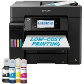 Epson EcoTank ET-5855 - Multifunktionsskrivare - färg - bläckstråle - ITS - A4/Legal (media) - upp till 25 sidor/minut (utskrift) - 550 ark - 33.6 ...