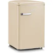 Severin Retro RKS 8833 - Kylskåp med frysfack - bordsmodell - bredd: 55 cm - djup: 61.5 cm - höjd: 89.5 cm - 108 liter - Klass D - kräm