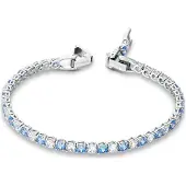 Swarovski Tennis Dlx Brilliant Connection 125-årsjubileum Armband Damarmband 5536469 Blue Silver