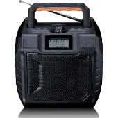 Lenco Utomhusradio ODR-160GY DAB+, FM Stänkvattenskyddad, uppladdningsbart, Väckningsfunktion, Powerbank-funktion Pistolgrå
