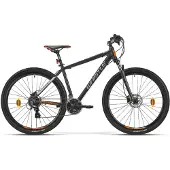 WHISTLE Cobalt 29 cykel, 24 växlar, svart/orange, 19/M