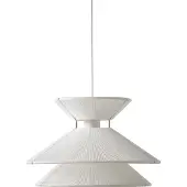 Frandsen Taklampa , Kiku, dimbara, Vit, Vardagsrum, Tyg / textil, Design