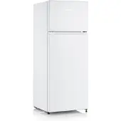 Severin DT 8760 - Kylskåp/frys - toppfrys - bredd: 54.2 cm - djup: 55 cm - höjd: 143.4 cm - 206 liter - Klass E - vit
