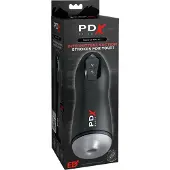 PDX Suck-O-Matic - uppladdningsbar, automatisk masturbator (svart)