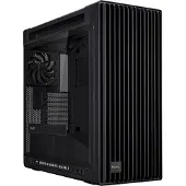 Asus ProArt PA602 - Mid tower - genomskinlig sidopanel (härdat glas) - ingen strömförsörjning - svart - USB/ljud