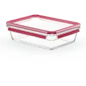 Tefal Rektangulär förvaringslåda - - Glas - Masterseal fresh - 2 L - Plastlock och silikonkarm