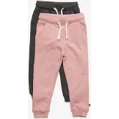 Minymo Sweatpants - 2-pack - Rosa/Grå - - 12 år (152) - Sweatpants