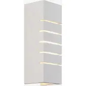 Nordlux Vägglampa Lancio Square, dimbar, Vitt / opal, Vardagsrum / matsal, Gips / lera, Vägglampa, vägglampa inomhus