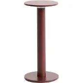 HAY LED-batteridriven bordslampa HOST PORTABLE, rostrot, 22 cm, IP44 dimbar, Röd, Vardagsrum / matsal, Aluminium / grå / zink, Modern