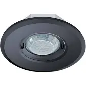 ESYLUX PD-FLAT 360i/8, Tak, Svart, IP20, 3 m, 5 m, 360°