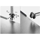 Festool Avrundningsfräs HW; 2/20/47 mm