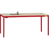 Manuflex LD1903.3003 ESD Arbetsbordmöbel Rubinröd