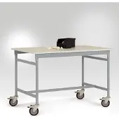 Manuflex LB4063.9006 ESD Arbetsbordmöbel Aluminiumsilver
