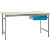 Manuflex BB5251.9006 Arbetsbordmöbel Aluminiumsilver