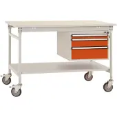 Manuflex BB5371.2001 Arbetsbordmöbel Rödorange (RAL 2001)