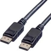 Value DisplayPort Anslutningskabel DisplayPort-kontakt, DisplayPort-kontakt 1.50 m Svart 11.99.5767 Skärmad DisplayPort-kabel