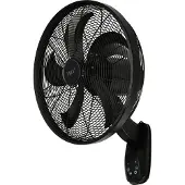 Lucci air Glide DC WV Väggventilator 36 W (Ø) 45 mm Svart Väggmontering, med fjärrkontroll