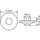 ESYLUX EP10425233 Tak-närvarodetektor Infälld Relä Svart IP20