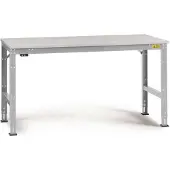 Manuflex LU4016.9006 ESD Arbetsbordmöbel Aluminiumsilver