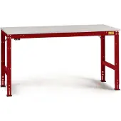 Manuflex LU4123.3003 ESD Arbetsbordmöbel Rubinröd