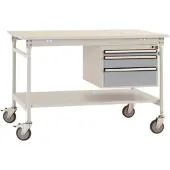 Manuflex BB5371.9006 Arbetsbordmöbel Aluminiumsilver