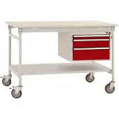 Manuflex BB5371.3003 Arbetsbordmöbel Rubinröd