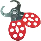 Kasp K20038D Säkringshasp 90 mm Röd