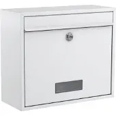 Basi 2170-0662 BK 900 Brevlåda Stål Vit Nyckel
