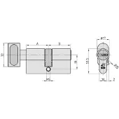 Basi VB5031-0500-0020 Profil-knoppcylinder 35 / 30mm