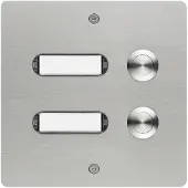 Grothe 55502 Klockknapp med namnskylt Rostfritt stål V2A