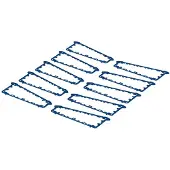 Bopla AT-IP 2385 DI Designtätning TPE Blå 1 st