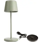 Deko-light 620203 Canis Mini LED-batteribordslampa 2.3 W Varmvit Grå-grön